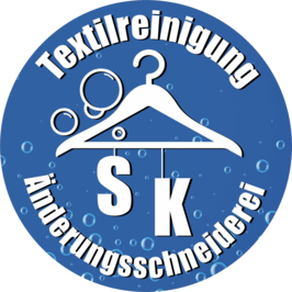 Logo der S.K. Textilreinigung und Änderungsschneiderei